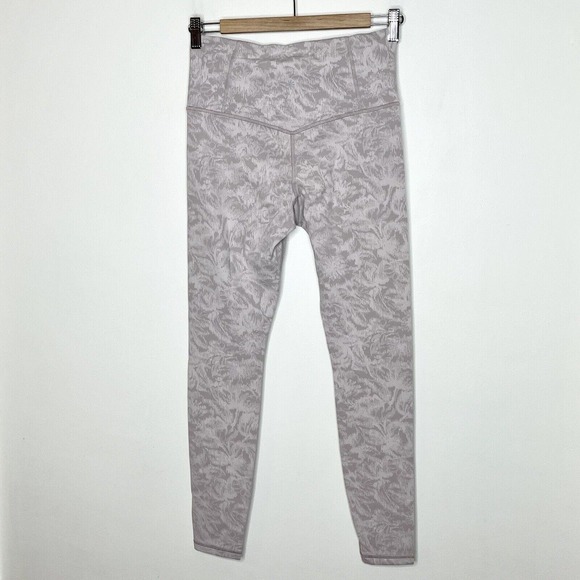 Athleta Elation Tights Pink Women’s Size M High Rise Abstract Floral - Picture 5 of 8